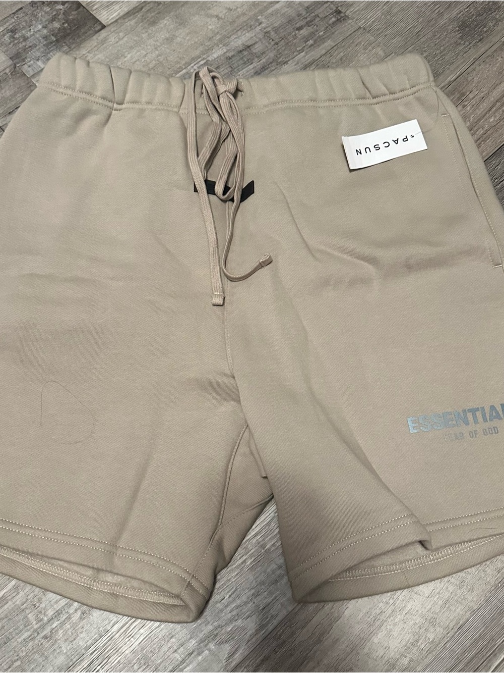 Essential Fear of God Beige Drawstring shorts